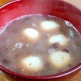 白玉ぜんざい（おしるこ）白玉粉とあんこで簡単おやつ